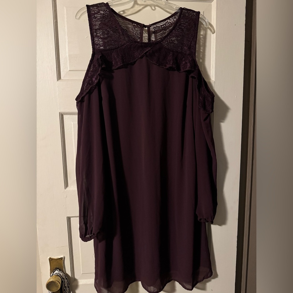 Maurices Deep Purple Lace Dress